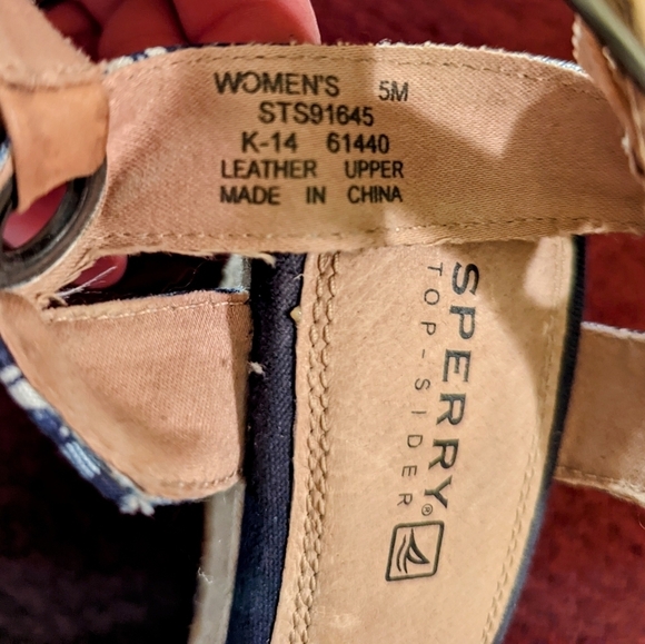 Sperry Top-Sider Saylor Womens Blue Liberty Sandals size 5 - Picture 7 of 11